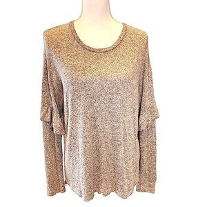 Soft and Lightweight, Dusty Rose/Grey Sweater by WAYF. Size - Medium